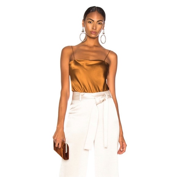 ALIX nyc dean bronze silk bodysuit - Picture 3 of 4